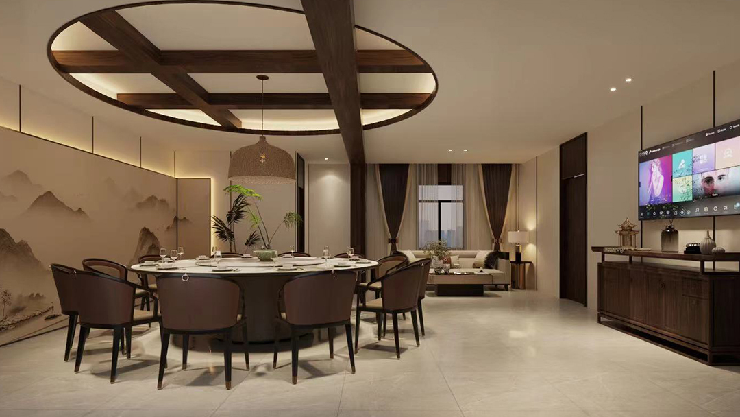 杭州家庭式中式餐廳裝修設(shè)計(jì)