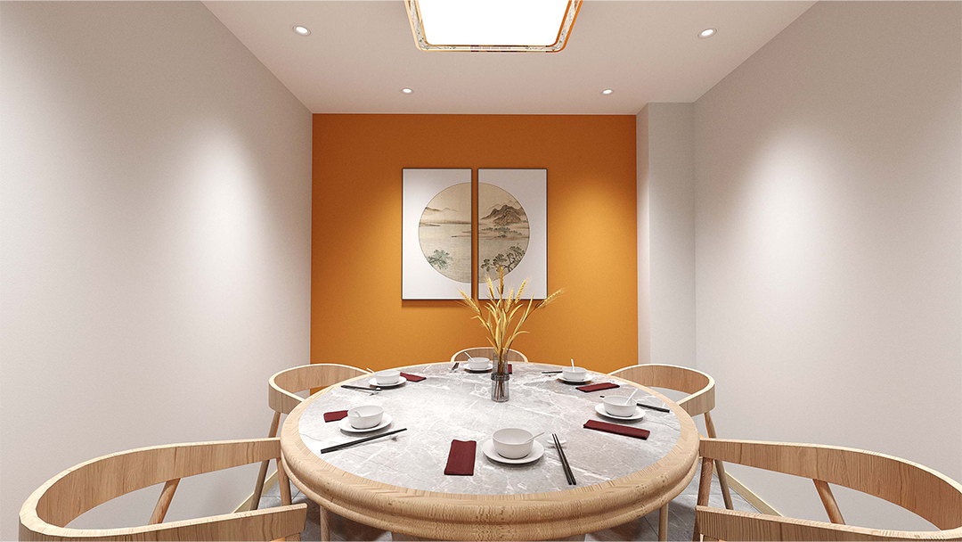 杭州簡約中式餐廳裝修設(shè)計