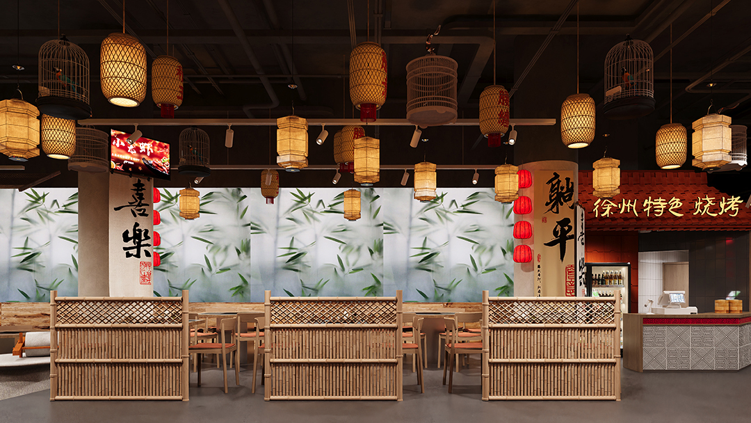杭州煙火氣中餐廳裝修設(shè)計(jì)