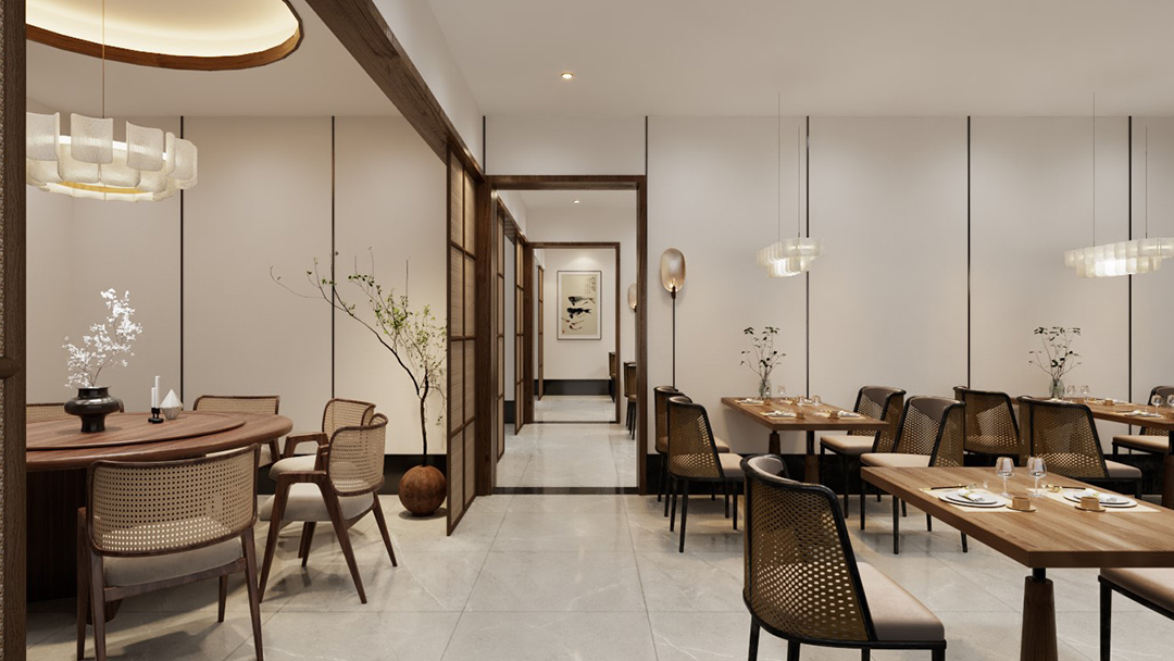 杭州家庭式中式餐廳裝修設(shè)計