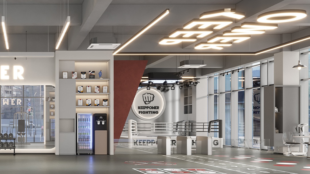 杭州工業(yè)風(fēng)健身房裝修設(shè)計(jì)