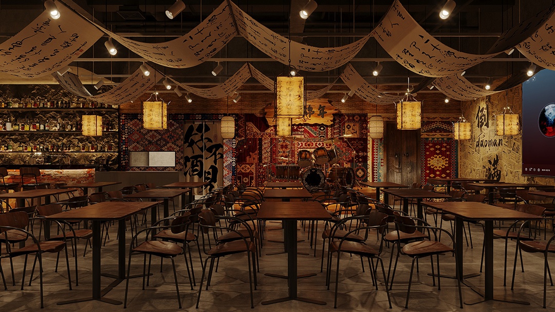 杭州露營風戶外酒吧裝修設計