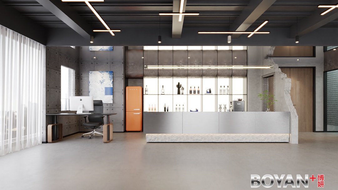 杭州極簡風直播間裝修設計