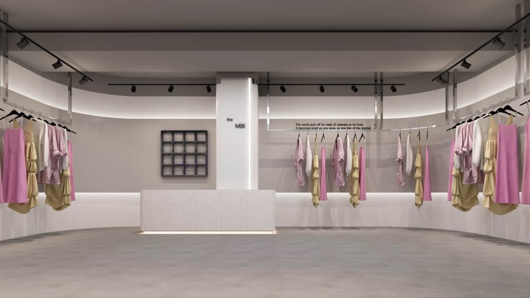 杭州日式侘寂風(fēng)女裝店裝修設(shè)計(jì)